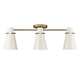 Modern Brass with Glossy Ecru