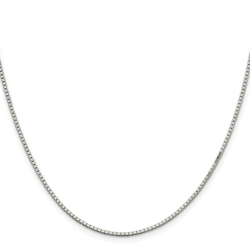Curata 925 Sterling Silver 1.5mm Box Chain Necklace Options: 20 22 24 26 28 30 36