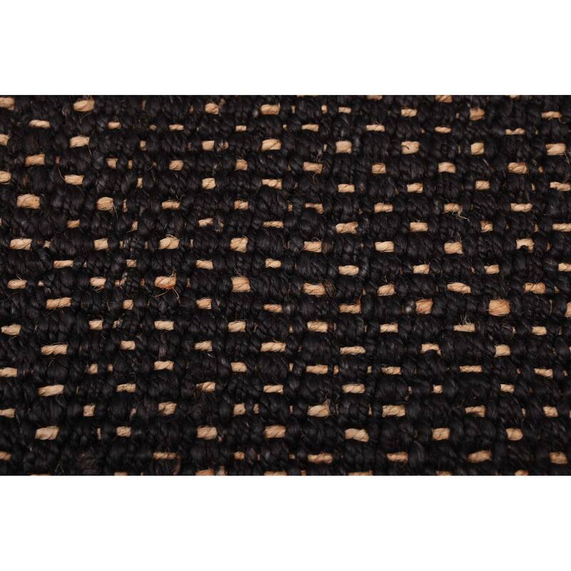 ECARPETGALLERY Flat-Weave Palas Denizli Black Jute Rug - 5'2 x 7'6