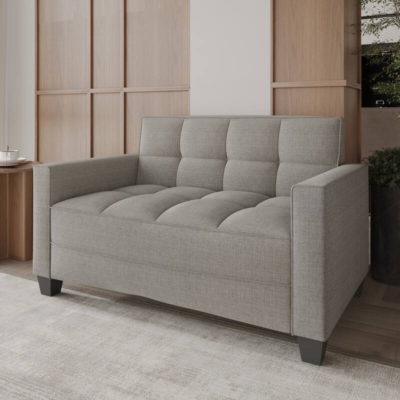 CraftPorch Chic Modern Linen Upholstered Loveseat