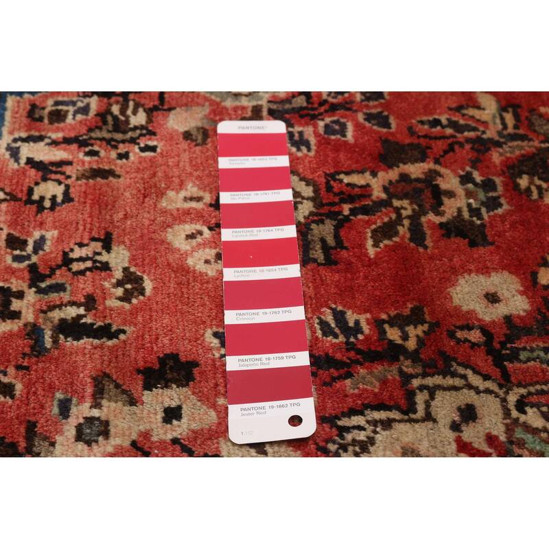 ECARPETGALLERY Hand-knotted Andelz Red Wool Rug - 3'3 x 10'3