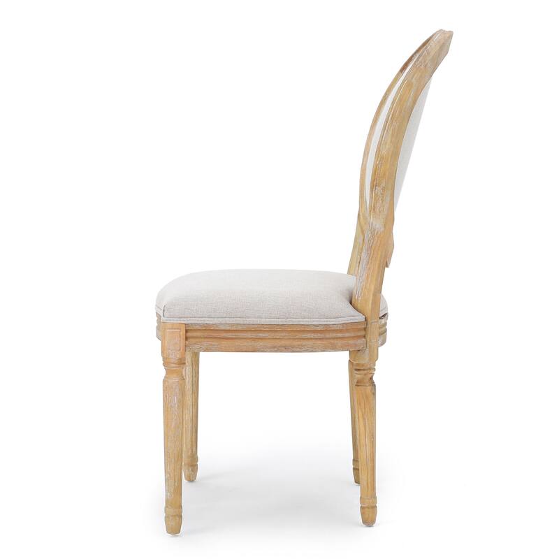 Anele French Country Upholstered Dining Chairs (Set of 2) by GDFStudio