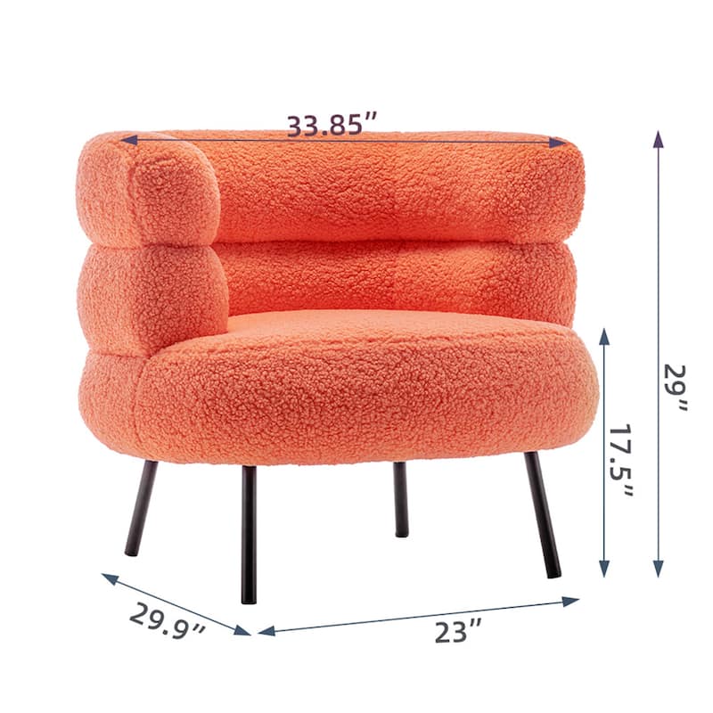 XINMICS Modern Accent Chair Upholstered Armchair for Living Room, Bedroom