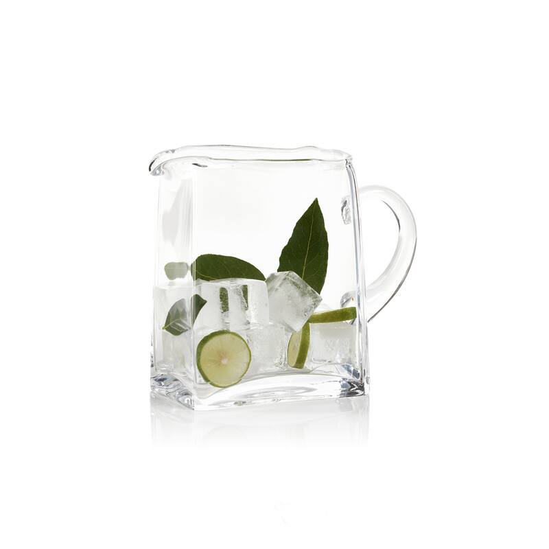 Reginald Blown Glass Scissor Cut Pitcher