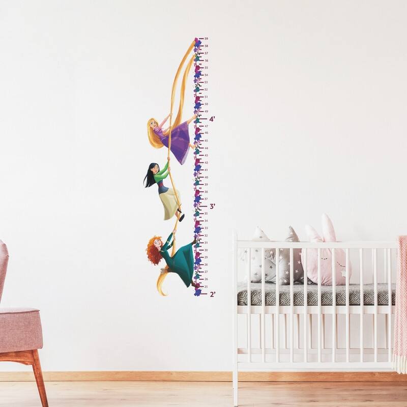 Disney Princesses Growth Chart Peel And Stick Wall Decals by RoomMates
