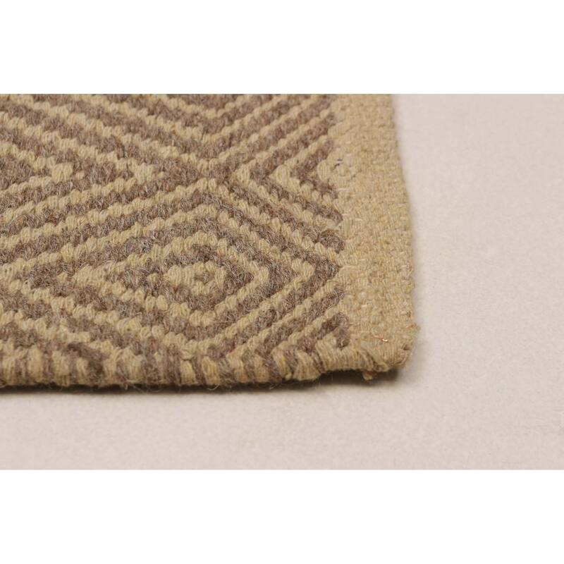 Nevada Brown Kilim 5'2" x 7'4" - 5'2 x 7'4