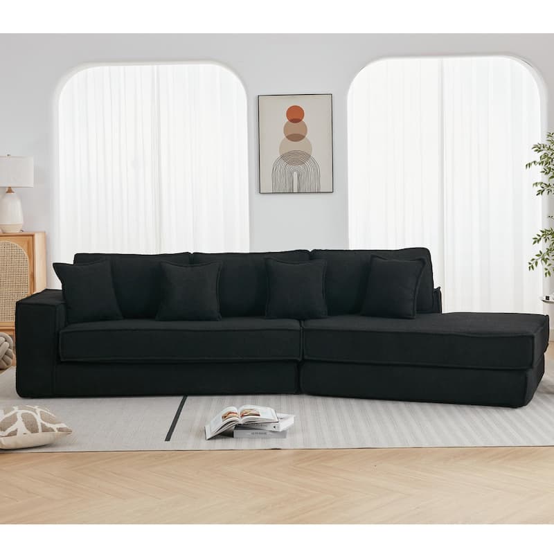 Luxury Sleeper Sofa Bed with Soft Cushion - Ultimate Comfort for Your Home