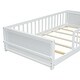 preview thumbnail 14 of 44, Twin size Floor Platform Bed with Built-in Book Storage Rack