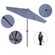 preview thumbnail 67 of 143, North Bend 9-foot Round Auto-tilt, Bronze Finish, Sunbrella Patio Umbrella by Havenside Home
