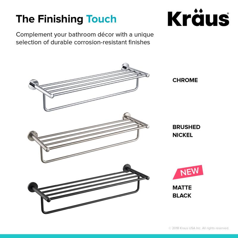 Kraus Elie 25" Brass Towel Rack