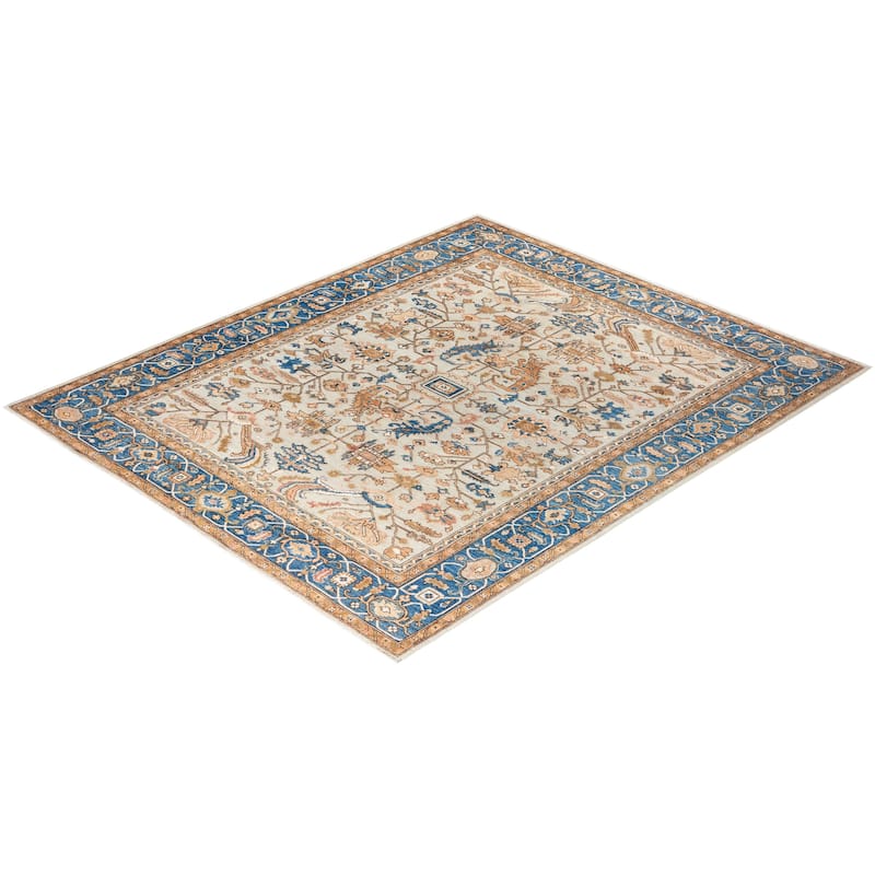 Serapi One-of-a-Kind Hand-Knotted Area Rug - Ivory - 8' 1" x 9' 9"