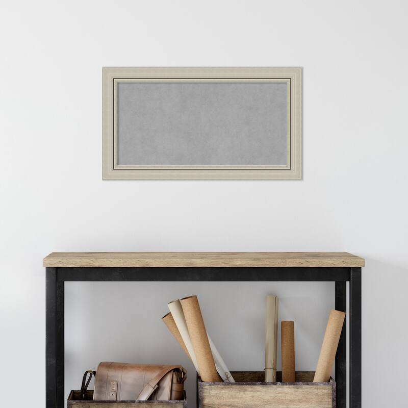 Framed Magnetic Board, Romano Silver