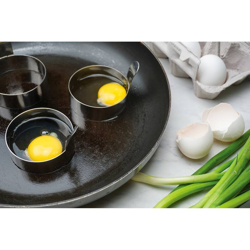 Porcelain Egg Cups & Spoons - Set Of 8 (4C + 4Sp)