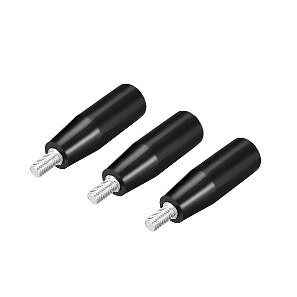 3 Pcs Revolving Handwheel Machine Handle M8 Male Threaded Stem f Milling Machine