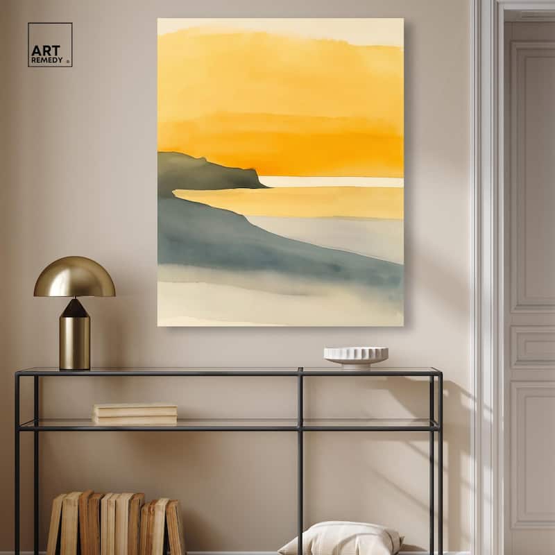 Dawn on the Waves Canvas by Art Remedy, Gallery Wrapped