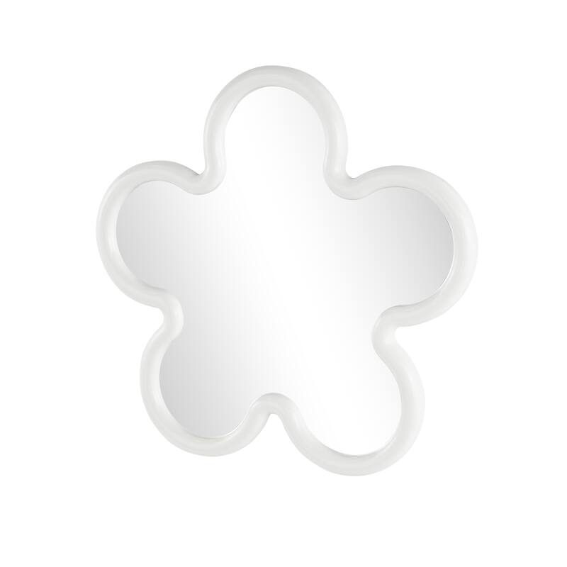 Black or White Wood Large Star Room Wall Mirror