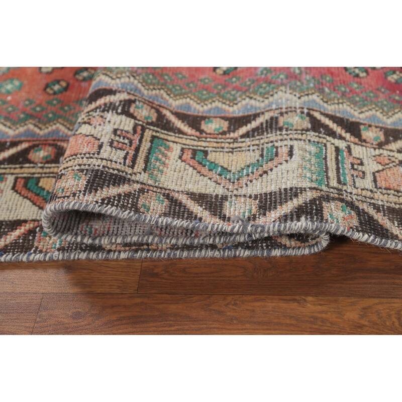 Tabriz Persian Vintage Area Rug Hand-Knotted Wool Carpet - 4'7" x 9'6"