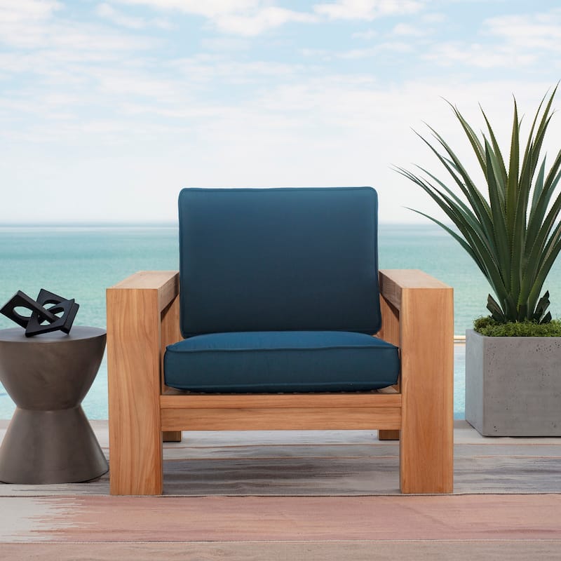 ARDEN Foam Outdoor Double Welted Deep Seat Cushion Set, 24 x 24