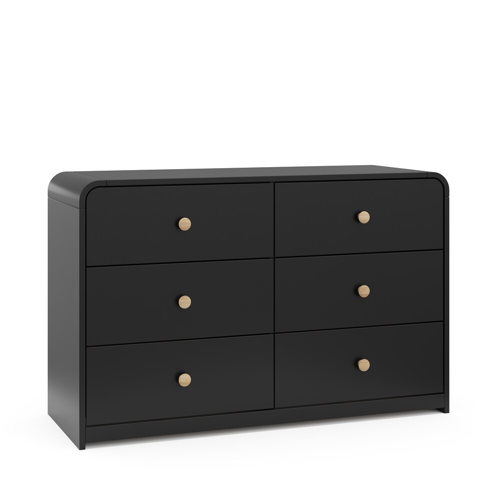 Black nursery dresser top