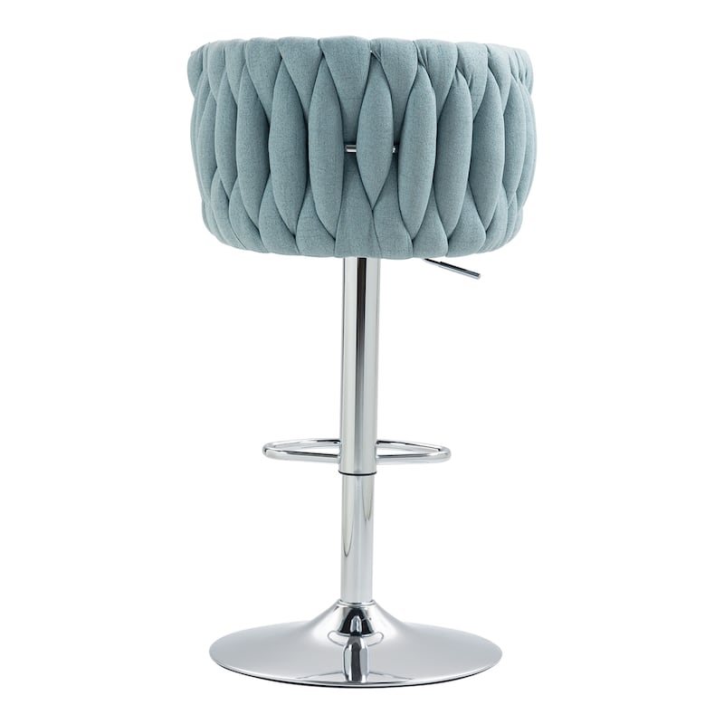 Set of 2 Adjustable Swivel Bar Stools
