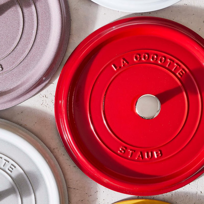 STAUB Cast Iron 4-qt Round Cocotte