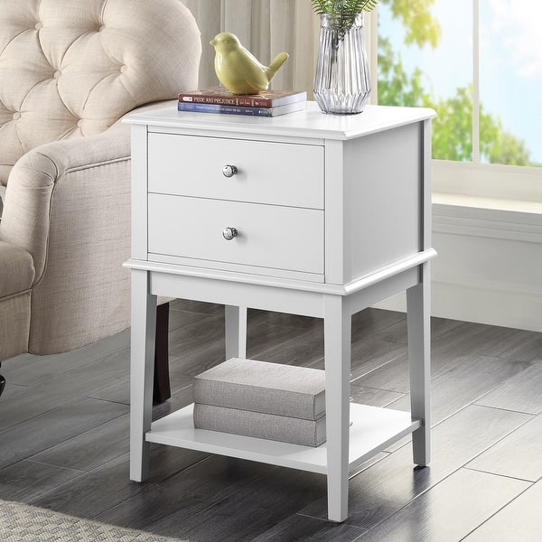 Wood Large End Table with Drawers for Living Room Bed Bath & Beyond
