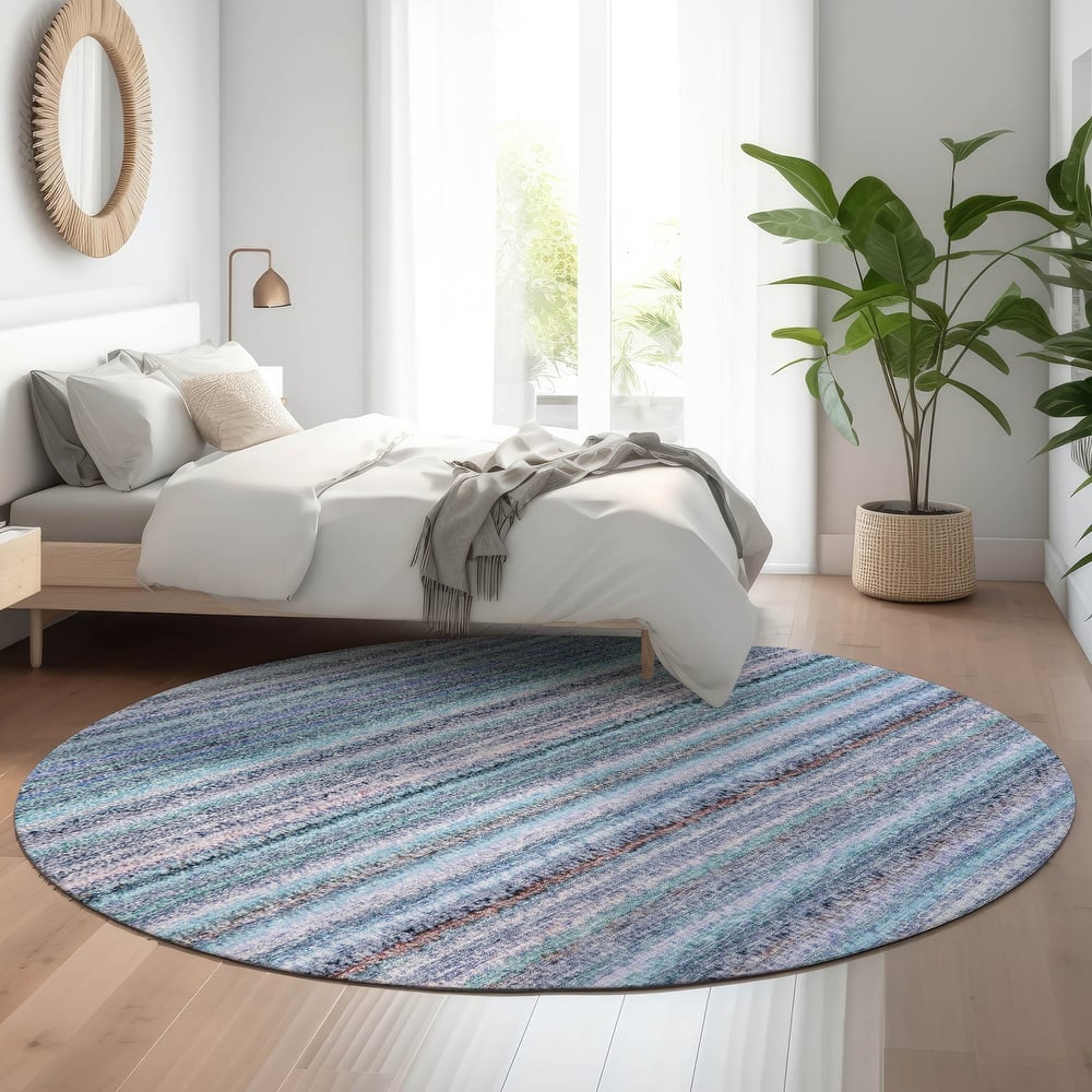Premium Washable Super Soft Stripe Mayfield Rug
