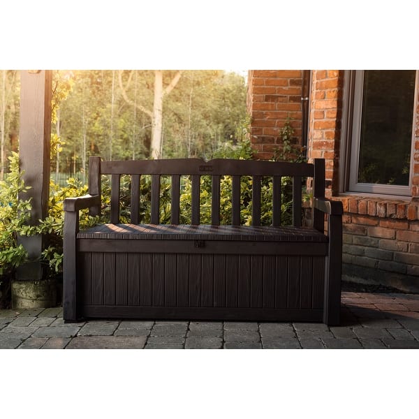 Keter Solana 70 Gallon Bench Durable Resin Outdoor Storage Deck Box For  Furniture and Supplies - N/A - On Sale - Bed Bath & Beyond - 34937082