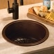 preview thumbnail 12 of 10, Redondo Chico Hand Hammered Copper Universal Mount Bar Sink