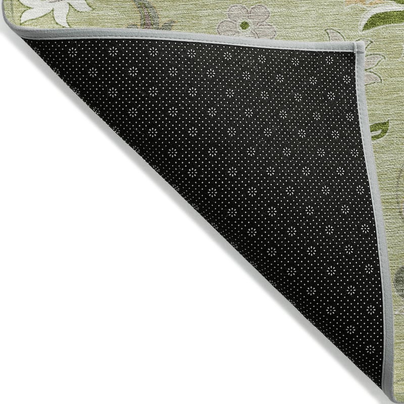 Machine Washable Indoor/ Outdoor Traditional Chantille Rug