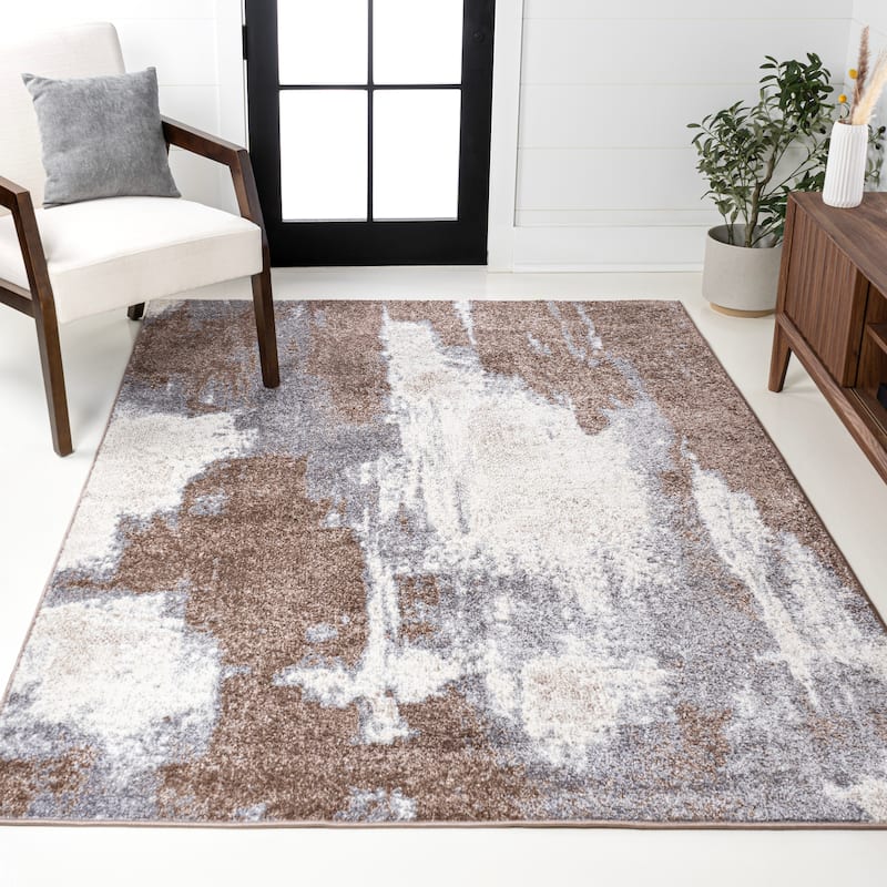 JONATHAN Y Sloane Contemporary Bohemian Abstract Marble Area Rug