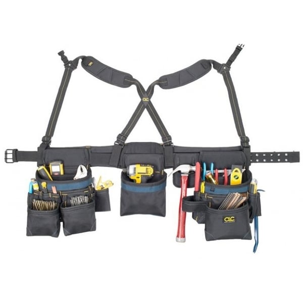 CLC 2617 28-Pocket Framing Master Tool Belt, Ballistic Nylon, 28 Pockets