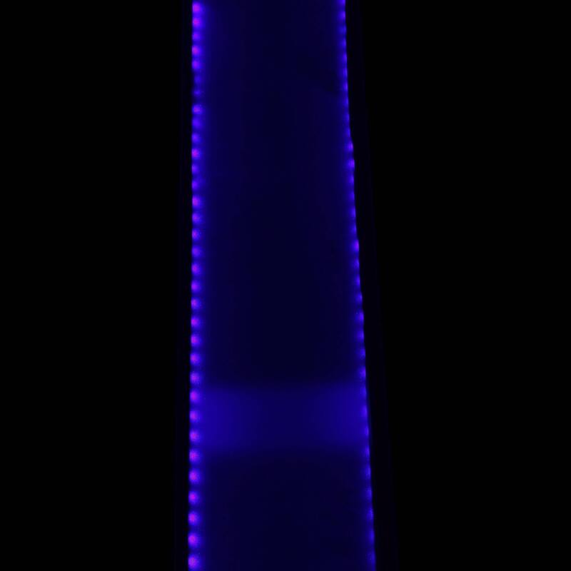 Furniture of America Lumina Contemporary 76-inch Glass Dining Table With LED