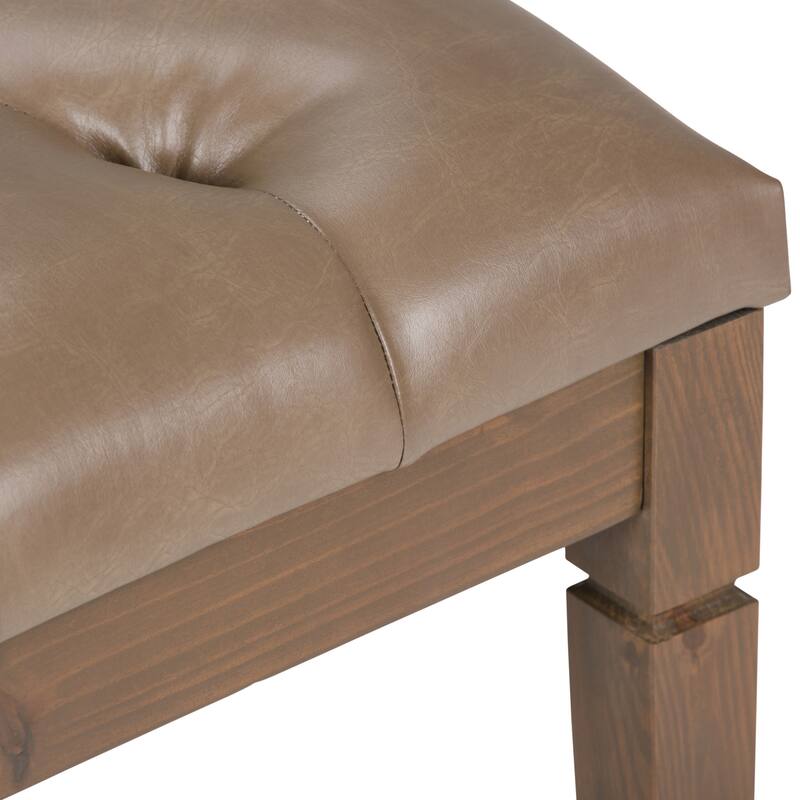 WYNDENHALL Hopewell 48 inch Wide Traditional Rectangle Ottoman Bench