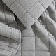 preview thumbnail 12 of 16, Calvin Klein Melange Cotton Flannel Solid Reversible Quilt