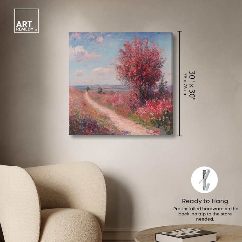 Pourville Breeze Canvas by Art Remedy, Gallery Wrapped