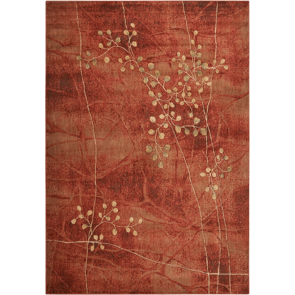 Nourison Susan Contemporary Floral Indoor only Area Rug.