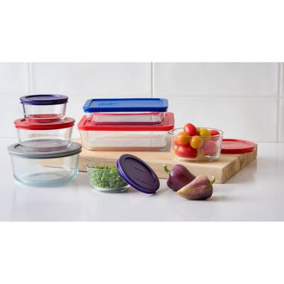 Glass storage container