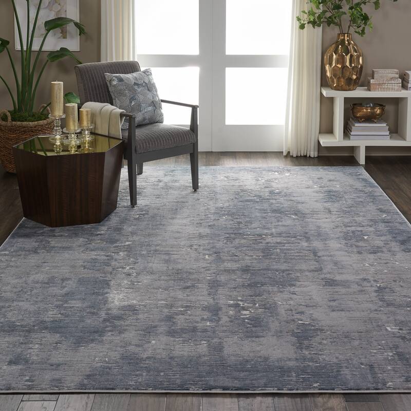 Rustic Textures Modern Transitional Abstract Area Rug