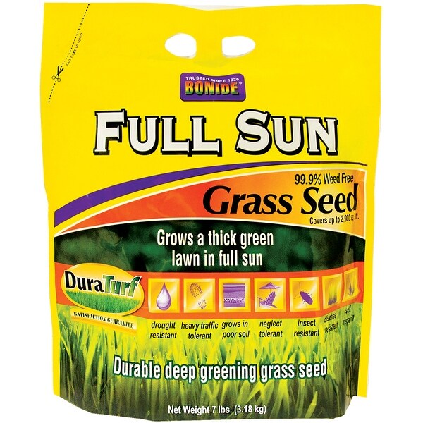 Bonide 60204 Duraturf Mix Full Sun Premium Grass Seed, 7 lbs