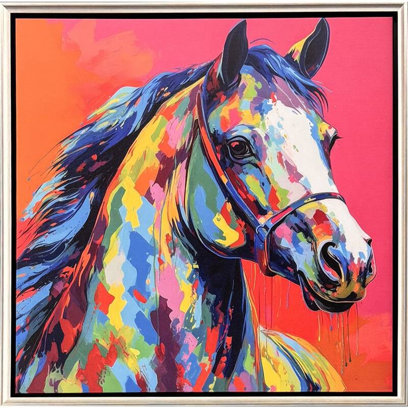 Paragon Colorful Horse I Canvas