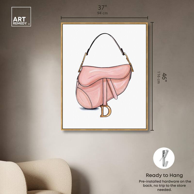 Doll Memories - Blush Pink Bag Canvas by Art Remedy