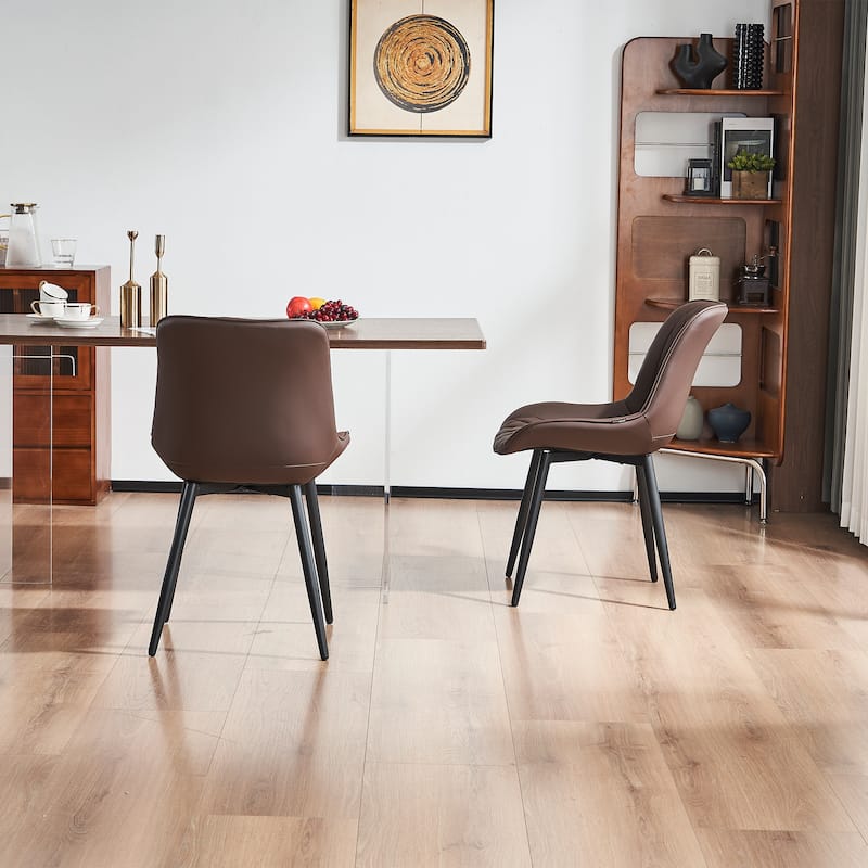 Modern Dining Chairs Set of 2 Upholstered Dining Room Chairs