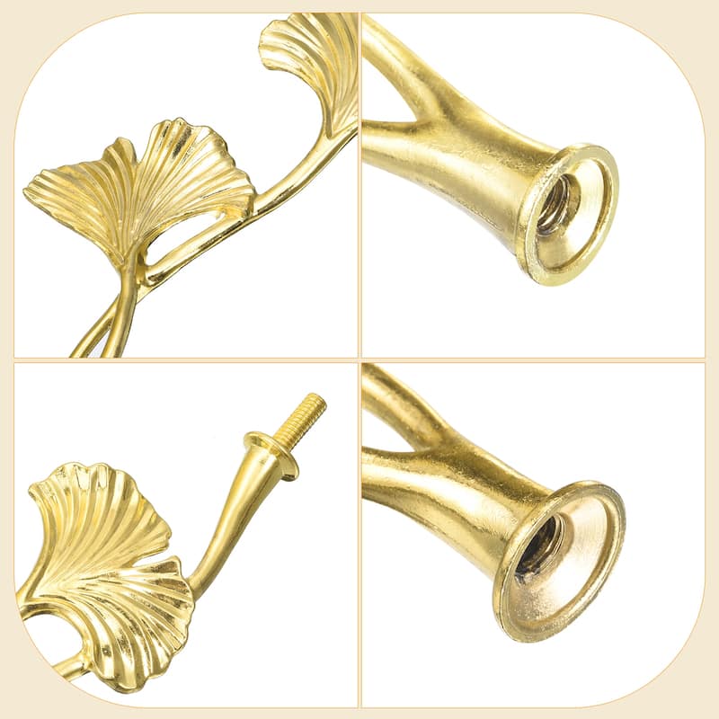 2 Set 3-Tier Cupcake Stand Hardware Fittings for Cake Stand, Blossom Gold