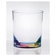 preview thumbnail 1 of 1, LeadingWare DOF Oval Halo Acrylic Drinking Glasses Set of 4 (12oz) - 3.5" W x 3.5" L x 3.93" H Rainbow-HandWash Only