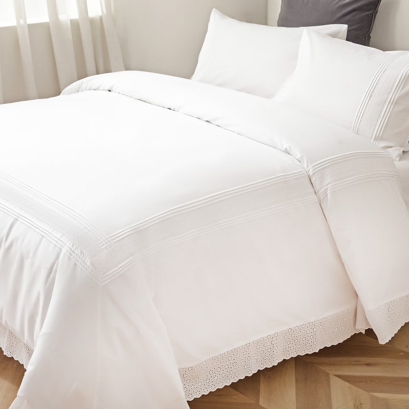 Broderie ensemble housse de couette Collection Emma Embroidery Duvet Set