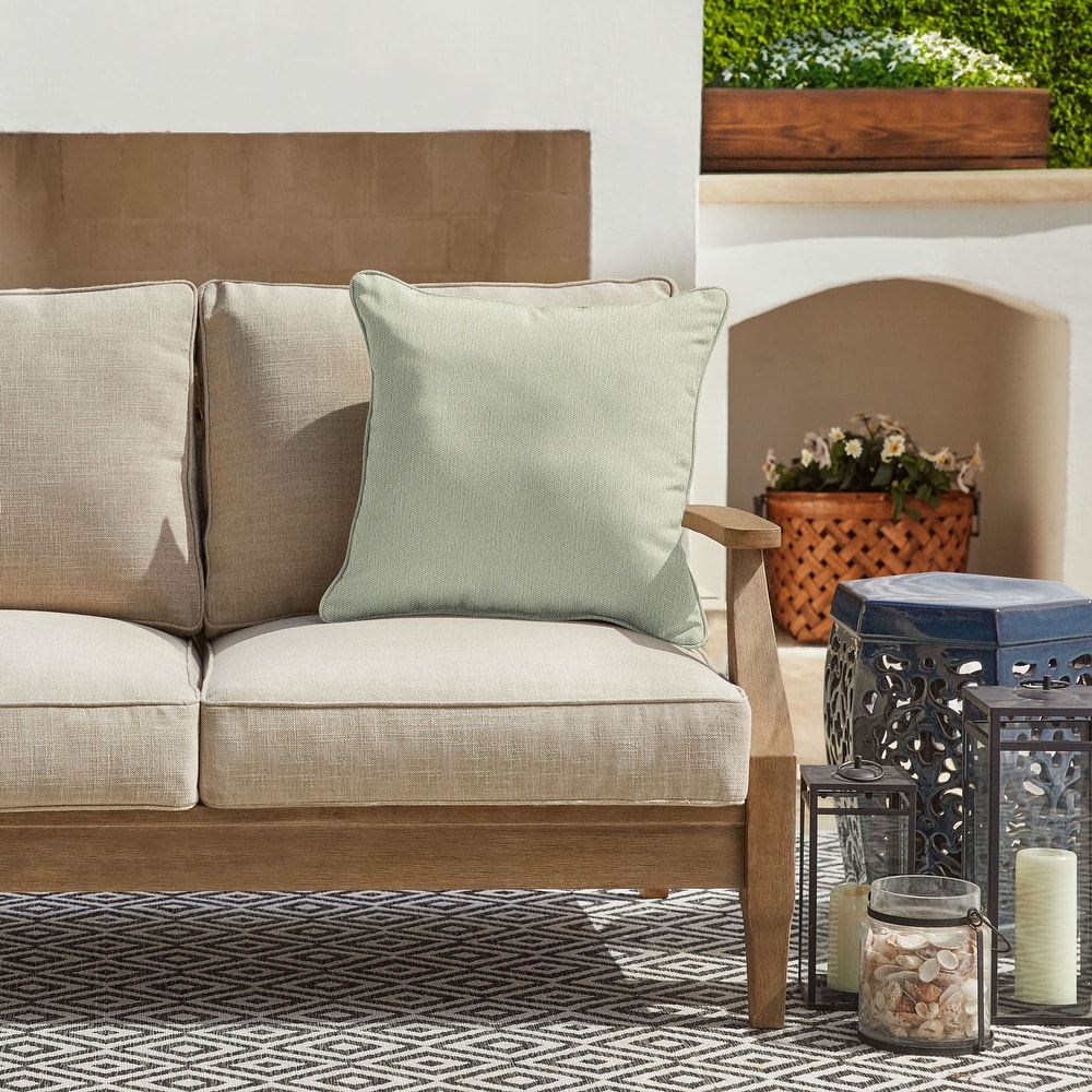 Sorra Home Sunbrella Outdoor Corded Pillow Single