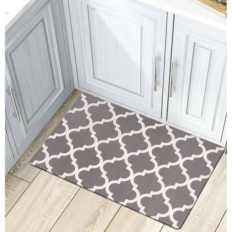 World Rug Gallery Moroccan Trellis Anti Fatigue Mat
