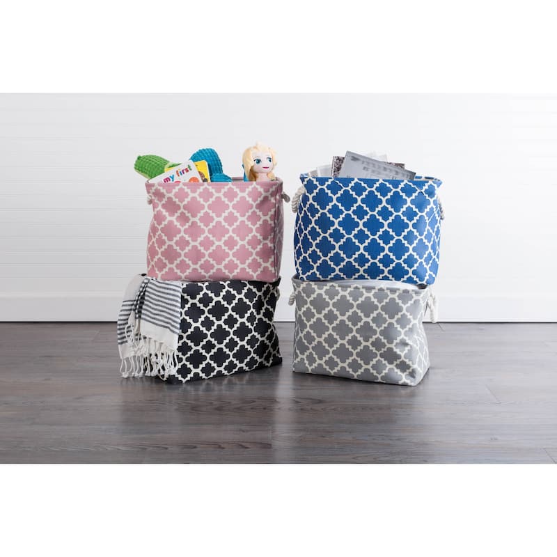 DII Lattice Decorative Storage Bin