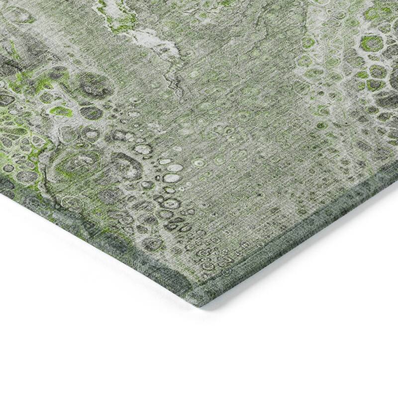 Machine Washable Indoor/ Outdoor Chantille Modern Abstract Rug